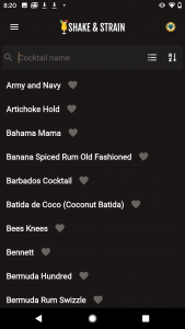 اسکرین شات 4 برنامه Shake and Strain Cocktails