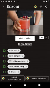 اسکرین شات 2 برنامه Shake and Strain Cocktails
