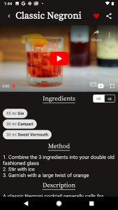 اسکرین شات برنامه Shake and Strain Cocktail Recipes 2
