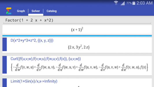 اسکرین شات برنامه Math Solver 4