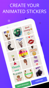 اسکرین شات برنامه Text sticker maker WASticker 4