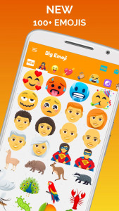 اسکرین شات برنامه Big Emoji sticker for WhatsApp 4