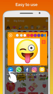 اسکرین شات برنامه Big Emoji sticker for WhatsApp 3