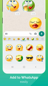 اسکرین شات برنامه WhatSmiley: Emoji WASticker 3