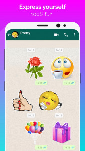 اسکرین شات برنامه WhatSmiley: Emoji WASticker 4