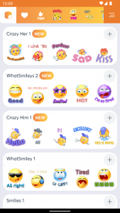 اسکرین شات برنامه Text Smiley stickers WASticker 3