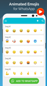 اسکرین شات برنامه Animated Emoji - WAStickerApps 3