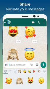 اسکرین شات برنامه Animated Emoji - WAStickerApps 2