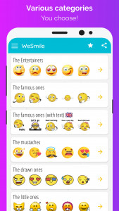 اسکرین شات برنامه WeSmile Smileys (WASticke) 3