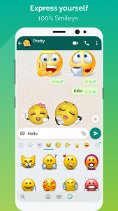اسکرین شات برنامه WeSmile Smileys (WASticke) 1