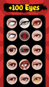 اسکرین شات 1 برنامه Sharingan Eyes Camera - Anime