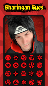 اسکرین شات 2 برنامه Sharingan Eyes Camera - Anime
