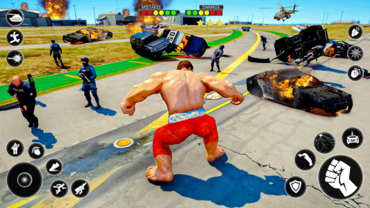 اسکرین شات 1 برنامه Grand Monster Rope hero Game