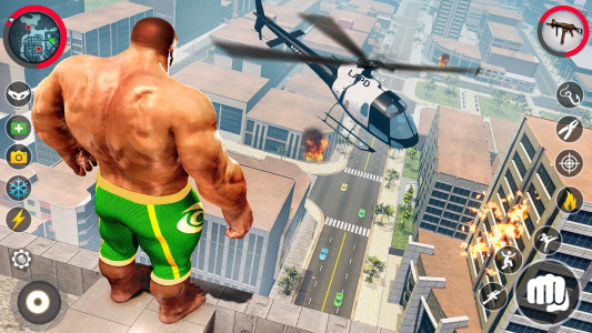 اسکرین شات 8 برنامه Grand Monster Rope hero Game