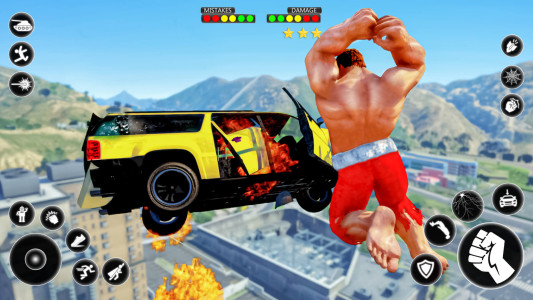 اسکرین شات 6 برنامه Grand Monster Rope hero Game