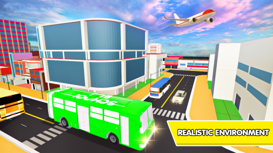 اسکرین شات 4 بازی School Bus Simulator Drive 3D