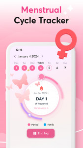 اسکرین شات 4 برنامه She Period & Pregnancy Tracker