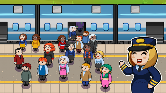 اسکرین شات بازی Idle Transport Trains 4