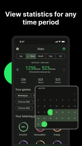 اسکرین شات 2 برنامه Airbuds Widget - Spotify Stats