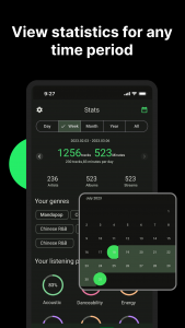 اسکرین شات برنامه Airbuds Widget - Spotify Stats 2