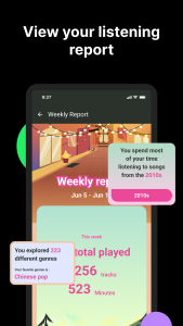 اسکرین شات 6 برنامه Airbuds Widget - Spotify Stats
