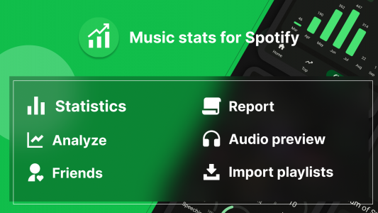 اسکرین شات برنامه Airbuds Widget - Spotify Stats 1