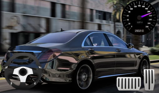 اسکرین شات 4 بازی Mers S Class Taxi Simulator