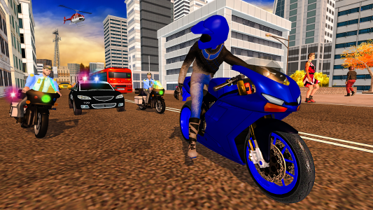 اسکرین شات برنامه Police Motor Bike 3D Game 2023 5