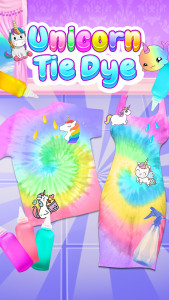 اسکرین شات 1 بازی Tie Dye - Unicorn Dress