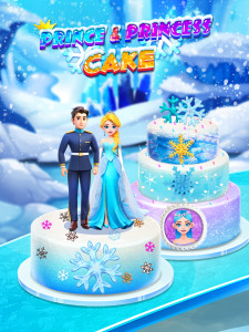 اسکرین شات 1 بازی Icy Princess & Prince Cake
