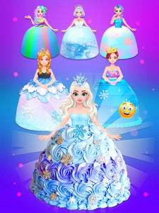 اسکرین شات 2 بازی Icy Princess & Prince Cake