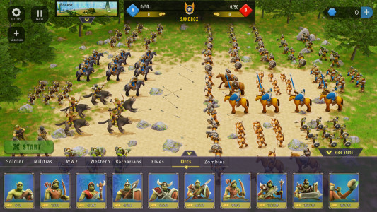 اسکرین شات 2 بازی Epic War Simulator Battle Game