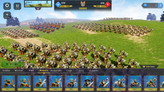 اسکرین شات 4 بازی Epic War Simulator Battle Game