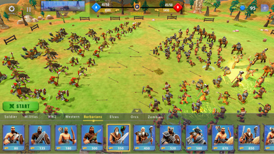 اسکرین شات بازی Epic War Simulator Battle Game 2