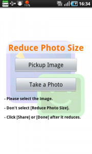 اسکرین شات برنامه Reduce Photo Size 1