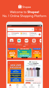 اسکرین شات 1 برنامه Shopee MY: No Shipping Fee