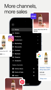 اسکرین شات 7 برنامه Shopify: Sell online/in person