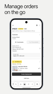 اسکرین شات 5 برنامه Shopify: Sell online/in person