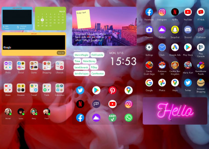 اسکرین شات برنامه Wide Launcher 6