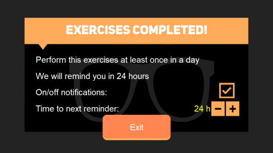 اسکرین شات 5 برنامه Eyesight recovery workout