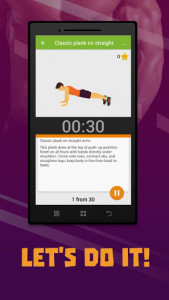 اسکرین شات برنامه Plank workout BeStronger 5