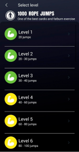 اسکرین شات 6 برنامه 1000 jumping rope  BeStronger