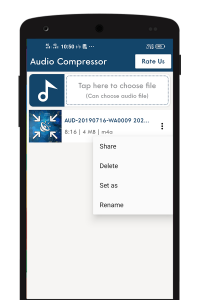 اسکرین شات برنامه MP3 Compressor 1