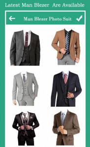 اسکرین شات برنامه Men Blazer Photo Suit 1