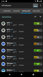 اسکرین شات 3 برنامه GPS Monitor: satellite data