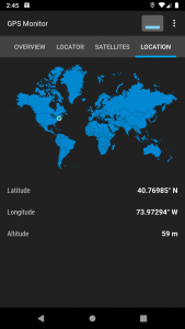 اسکرین شات 4 برنامه GPS Monitor: satellite data