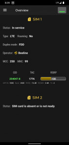 اسکرین شات 1 برنامه Cell Signal Monitor