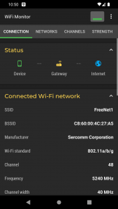 اسکرین شات برنامه WiFi Monitor: network analyzer 1