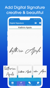 اسکرین شات برنامه Signature Maker - Digital Signature Creator 4