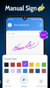 اسکرین شات 2 برنامه Signature Maker: Sign Creator